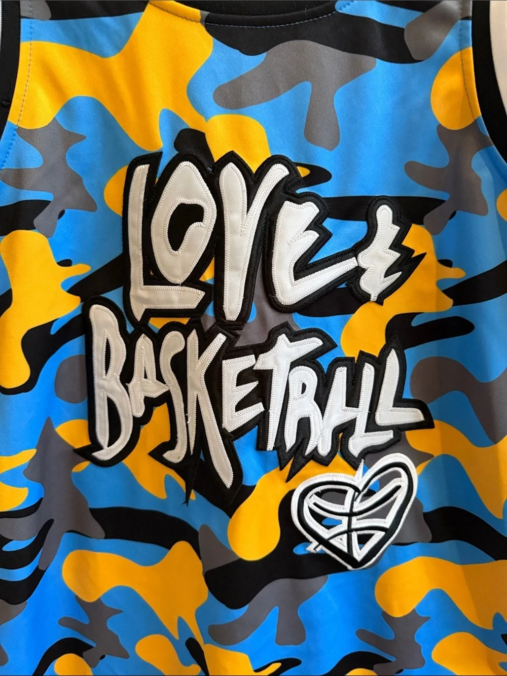 Love & Basketball Men’s Camo Basketball Jersey #22 Quincy McCall Large